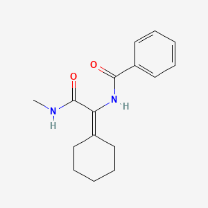 molecular formula C16H20N2O2 B5713676 N-[1-cyclohexylidene-2-(methylamino)-2-oxoethyl]benzamide 