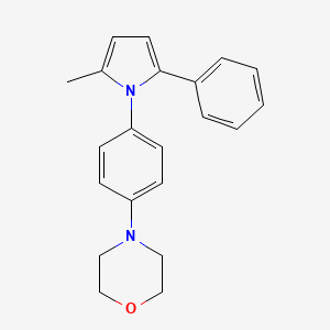 molecular formula C21H22N2O B5713685 4-[4-(2-methyl-5-phenyl-1H-pyrrol-1-yl)phenyl]morpholine 