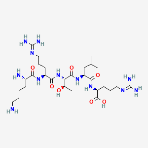 molecular formula C28H56N12O7 B571369 H-赖-精-苏-亮-精-OH CAS No. 121145-48-0