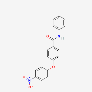 molecular formula C20H16N2O4 B5713713 N-(4-methylphenyl)-4-(4-nitrophenoxy)benzamide 
