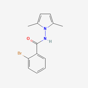 molecular formula C13H13BrN2O B5713720 2-bromo-N-(2,5-dimethyl-1H-pyrrol-1-yl)benzamide 