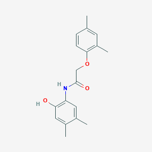 molecular formula C18H21NO3 B5713722 2-(2,4-dimethylphenoxy)-N-(2-hydroxy-4,5-dimethylphenyl)acetamide 