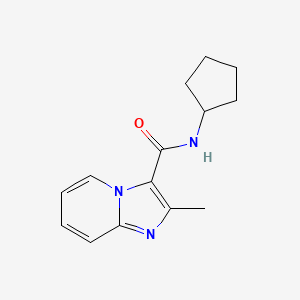 molecular formula C14H17N3O B5713766 N-cyclopentyl-2-methylimidazo[1,2-a]pyridine-3-carboxamide 