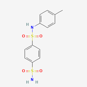 molecular formula C13H14N2O4S2 B5713771 N-(4-methylphenyl)-1,4-benzenedisulfonamide 