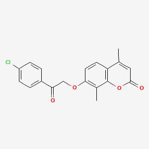 7-[2-(4-chlorophenyl)-2-oxoethoxy]-4,8-dimethyl-2H-chromen-2-one