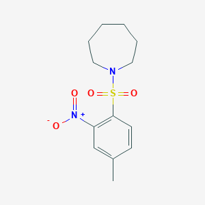 molecular formula C13H18N2O4S B5713798 1-[(4-methyl-2-nitrophenyl)sulfonyl]azepane 