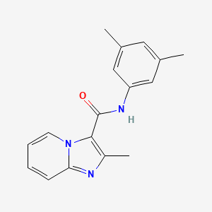 molecular formula C17H17N3O B5713805 N-(3,5-dimethylphenyl)-2-methylimidazo[1,2-a]pyridine-3-carboxamide 