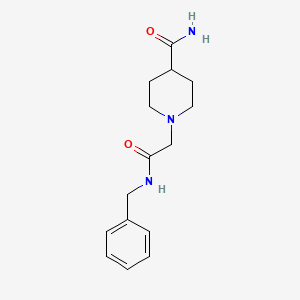 molecular formula C15H21N3O2 B5713823 1-[2-(benzylamino)-2-oxoethyl]-4-piperidinecarboxamide 