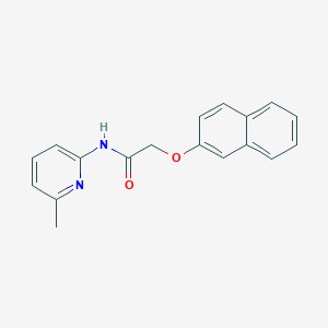 molecular formula C18H16N2O2 B5713824 N-(6-methyl-2-pyridinyl)-2-(2-naphthyloxy)acetamide 