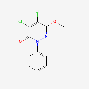 molecular formula C11H8Cl2N2O2 B5713857 4,5-dichloro-6-methoxy-2-phenyl-3(2H)-pyridazinone 