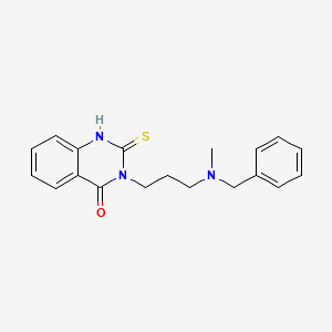 molecular formula C19H21N3OS B5713881 3-{3-[benzyl(methyl)amino]propyl}-2-thioxo-2,3-dihydro-4(1H)-quinazolinone 
