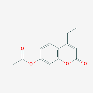 molecular formula C13H12O4 B5713886 4-乙基-2-氧代-2H-色烯-7-基乙酸酯 