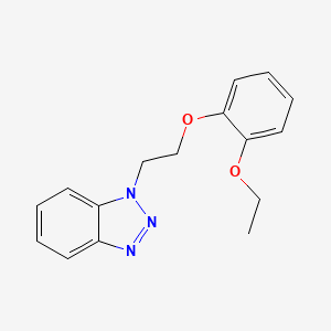molecular formula C16H17N3O2 B5713929 1-[2-(2-ethoxyphenoxy)ethyl]-1H-1,2,3-benzotriazole 