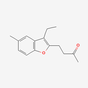 molecular formula C15H18O2 B5713942 4-(3-ethyl-5-methyl-1-benzofuran-2-yl)-2-butanone 