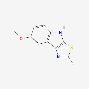 molecular formula C11H10N2OS B5713957 7-methoxy-2-methyl-4H-[1,3]thiazolo[5,4-b]indole 