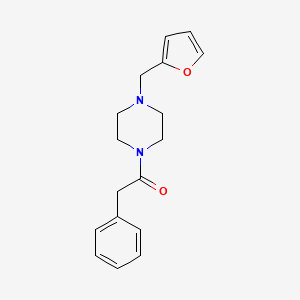 molecular formula C17H20N2O2 B5713976 1-(2-furylmethyl)-4-(phenylacetyl)piperazine 