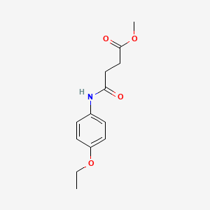 molecular formula C13H17NO4 B5713983 methyl 4-[(4-ethoxyphenyl)amino]-4-oxobutanoate 