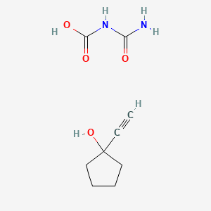 molecular formula C9H14N2O4 B571401 Carbamoylcarbamic acid;1-ethynylcyclopentan-1-ol CAS No. 119749-97-2
