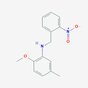 molecular formula C15H16N2O3 B5714033 (2-methoxy-5-methylphenyl)(2-nitrobenzyl)amine 