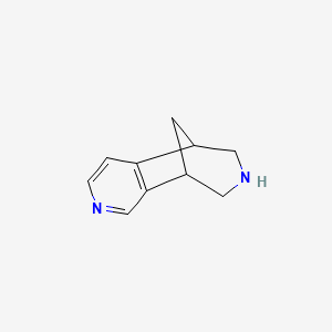 molecular formula C10H12N2 B571405 5,9-Methano-5H-pyrido[3,4-d]azepine, 6,7,8,9-tetrahydro- CAS No. 833458-84-7