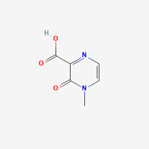 molecular formula C6H6N2O3 B571406 4-Methyl-3-oxo-3,4-dihydropyrazine-2-carboxylic acid CAS No. 120992-56-5