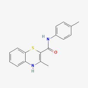 molecular formula C17H16N2OS B5714064 3-methyl-N-(4-methylphenyl)-4H-1,4-benzothiazine-2-carboxamide 