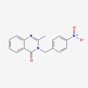 molecular formula C16H13N3O3 B5714135 2-methyl-3-(4-nitrobenzyl)-4(3H)-quinazolinone 