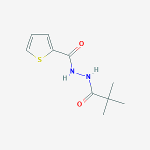 molecular formula C10H14N2O2S B5714147 N'-(2,2-dimethylpropanoyl)-2-thiophenecarbohydrazide 