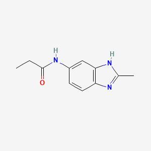 molecular formula C11H13N3O B5714161 N-(2-methyl-1H-benzimidazol-6-yl)propanamide 