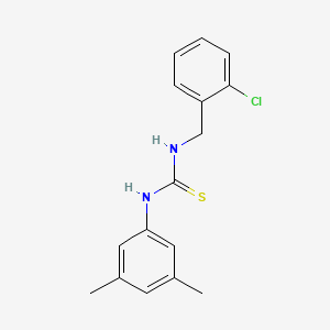 molecular formula C16H17ClN2S B5714167 N-(2-chlorobenzyl)-N'-(3,5-dimethylphenyl)thiourea 
