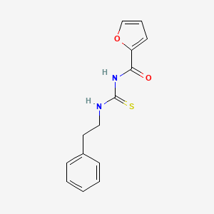 molecular formula C14H14N2O2S B5714170 N-{[(2-phenylethyl)amino]carbonothioyl}-2-furamide 