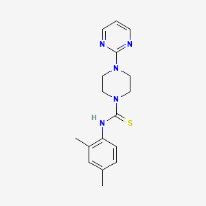molecular formula C17H21N5S B5714200 N-(2,4-dimethylphenyl)-4-(2-pyrimidinyl)-1-piperazinecarbothioamide 