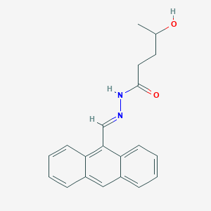 molecular formula C20H20N2O2 B5714294 N'-(9-anthrylmethylene)-4-hydroxypentanohydrazide 