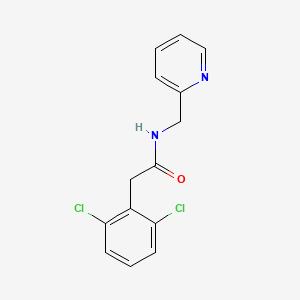 molecular formula C14H12Cl2N2O B5714300 2-(2,6-dichlorophenyl)-N-(2-pyridinylmethyl)acetamide 