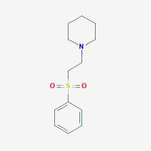 molecular formula C13H19NO2S B5714323 1-[2-(phenylsulfonyl)ethyl]piperidine CAS No. 1213-43-0
