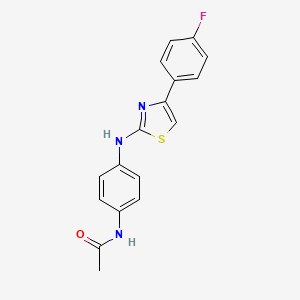 molecular formula C17H14FN3OS B5714372 N-(4-{[4-(4-fluorophenyl)-1,3-thiazol-2-yl]amino}phenyl)acetamide 