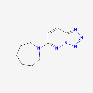 molecular formula C10H14N6 B5714397 6-(1-azepanyl)tetrazolo[1,5-b]pyridazine 