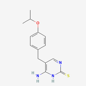 molecular formula C14H17N3OS B5714419 4-amino-5-(4-isopropoxybenzyl)-2-pyrimidinethiol 