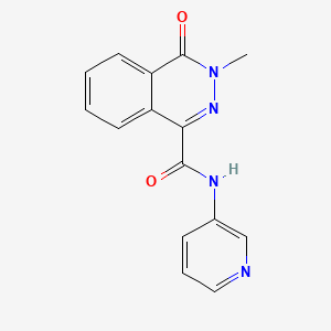 molecular formula C15H12N4O2 B5714422 3-methyl-4-oxo-N-3-pyridinyl-3,4-dihydro-1-phthalazinecarboxamide 