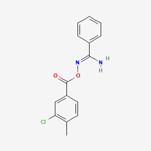 molecular formula C15H13ClN2O2 B5714460 N'-[(3-chloro-4-methylbenzoyl)oxy]benzenecarboximidamide 