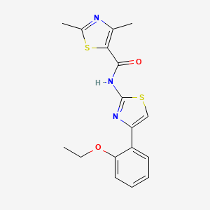 molecular formula C17H17N3O2S2 B5714469 N-[4-(2-ethoxyphenyl)-1,3-thiazol-2-yl]-2,4-dimethyl-1,3-thiazole-5-carboxamide 