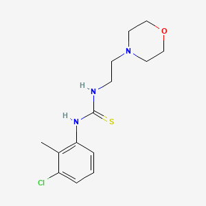 molecular formula C14H20ClN3OS B5714476 N-(3-chloro-2-methylphenyl)-N'-[2-(4-morpholinyl)ethyl]thiourea 