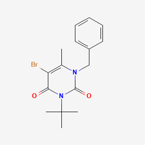 molecular formula C16H19BrN2O2 B5714479 1-benzyl-5-bromo-3-tert-butyl-6-methyl-2,4(1H,3H)-pyrimidinedione 