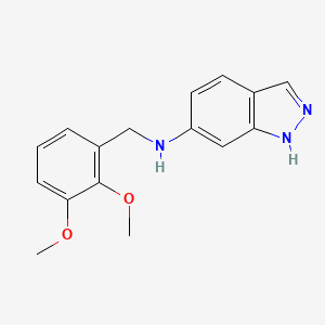 molecular formula C16H17N3O2 B5714485 N-(2,3-dimethoxybenzyl)-1H-indazol-6-amine 