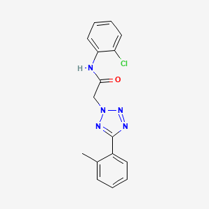 molecular formula C16H14ClN5O B5714497 N-(2-chlorophenyl)-2-[5-(2-methylphenyl)-2H-tetrazol-2-yl]acetamide 