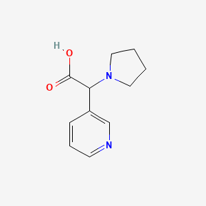 B571450 Pyridin-3-yl(pyrrolidin-1-yl)acetic acid CAS No. 933760-99-7