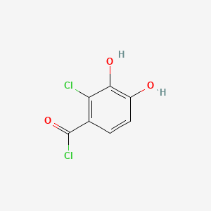 molecular formula C7H4Cl2O3 B571451 2-Chloro-3,4-dihydroxybenzoyl chloride CAS No. 119735-21-6