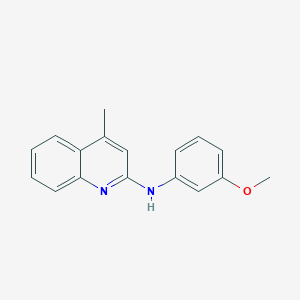 molecular formula C17H16N2O B5714514 N-(3-methoxyphenyl)-4-methyl-2-quinolinamine 