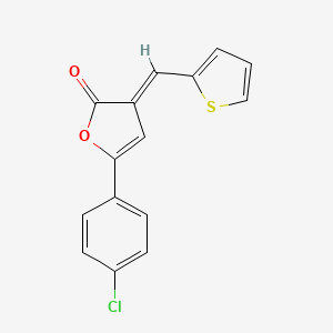 molecular formula C15H9ClO2S B5714541 5-(4-chlorophenyl)-3-(2-thienylmethylene)-2(3H)-furanone 