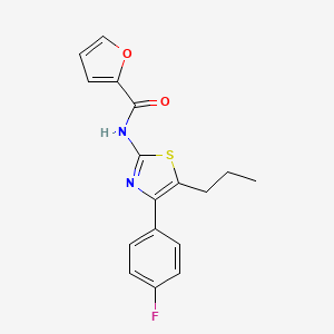 N-[4-(4-fluorophenyl)-5-propyl-1,3-thiazol-2-yl]-2-furamide